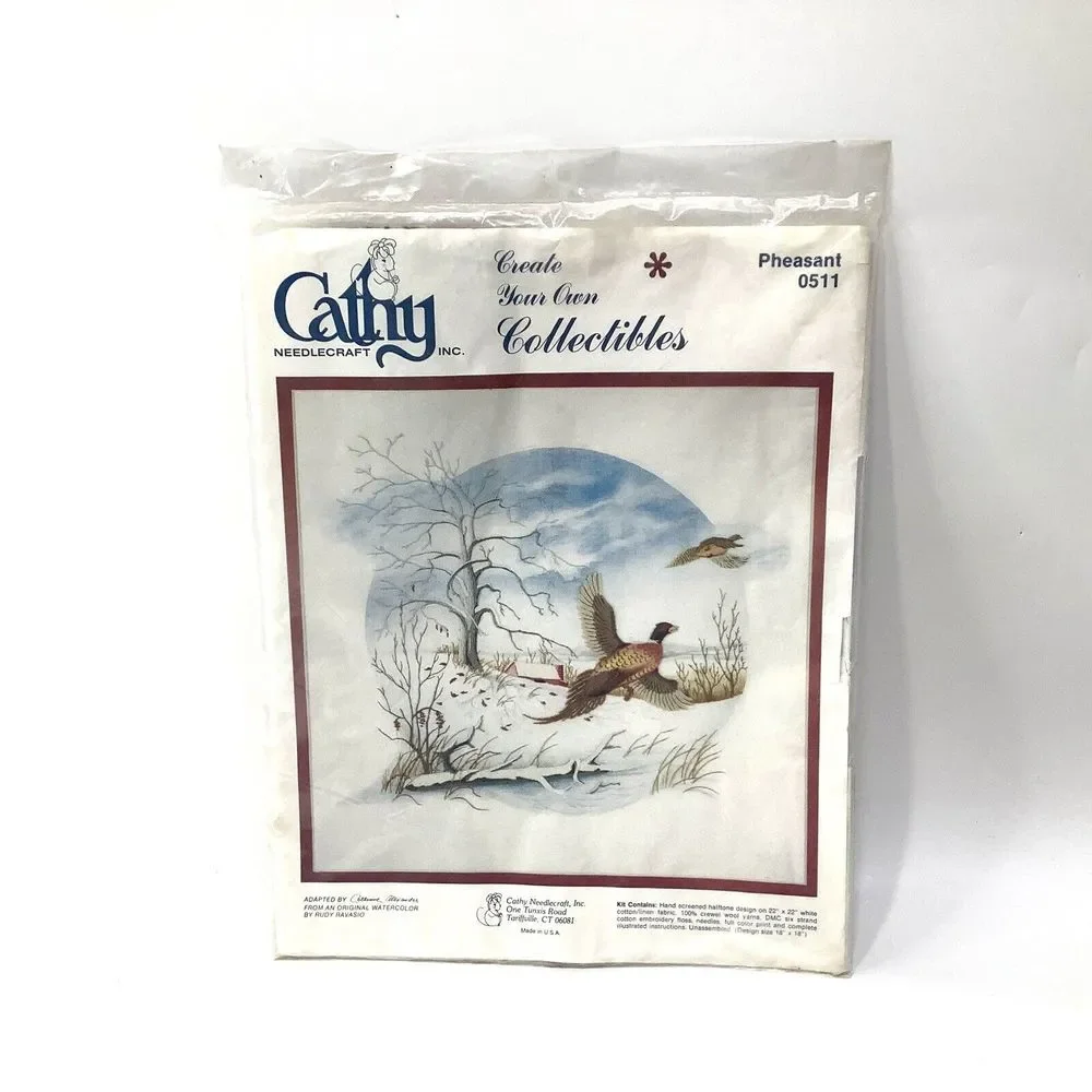 Vintage‎ Cathy Needlecraft Craft 0511 Pheasant Size 22